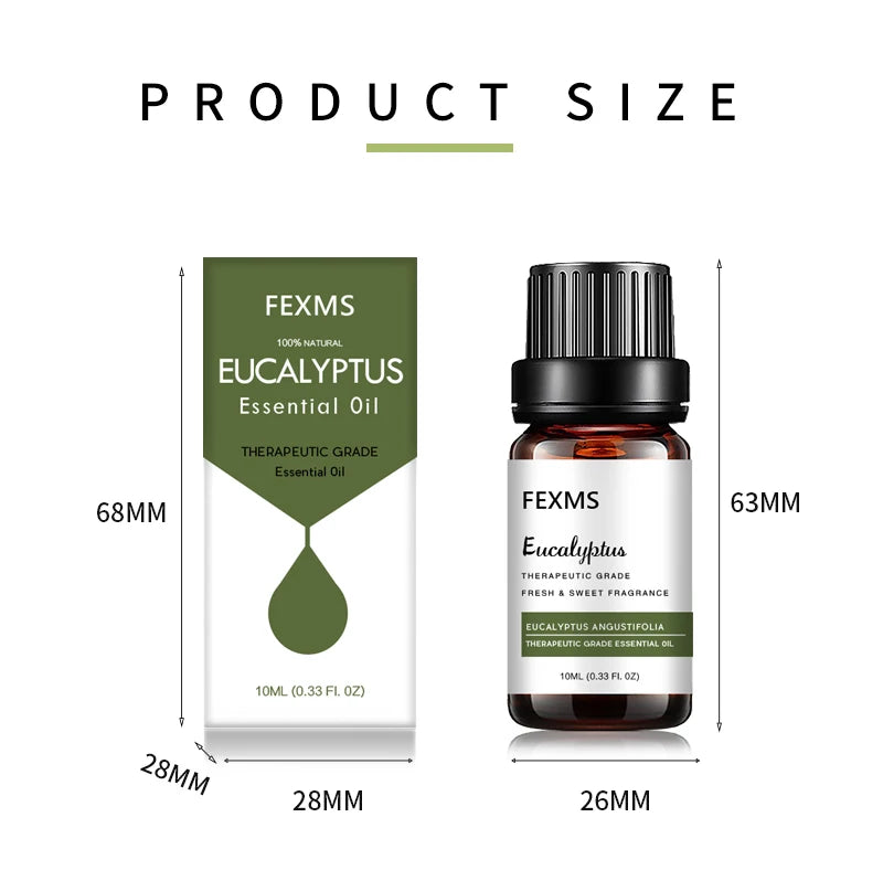 Pure Eucalyptus Essential Oil (100% Undiluted) - 10ml