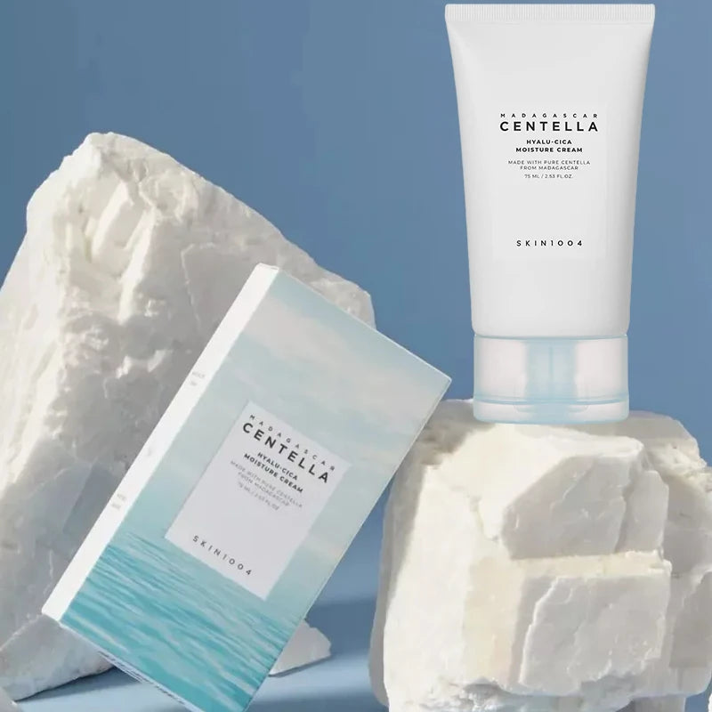 Korean Centella Hyalu-Cica Skincare Duo: Moisturizing Cream & Sun Serum