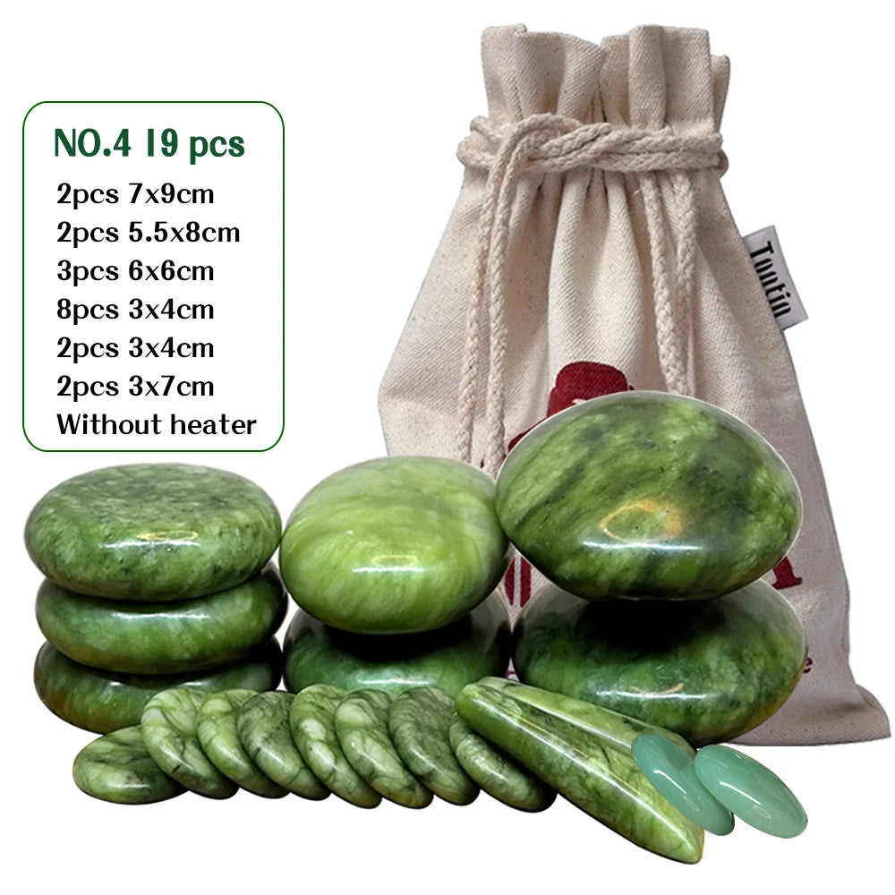 Jade Hot Stone Massage & Therapy Set