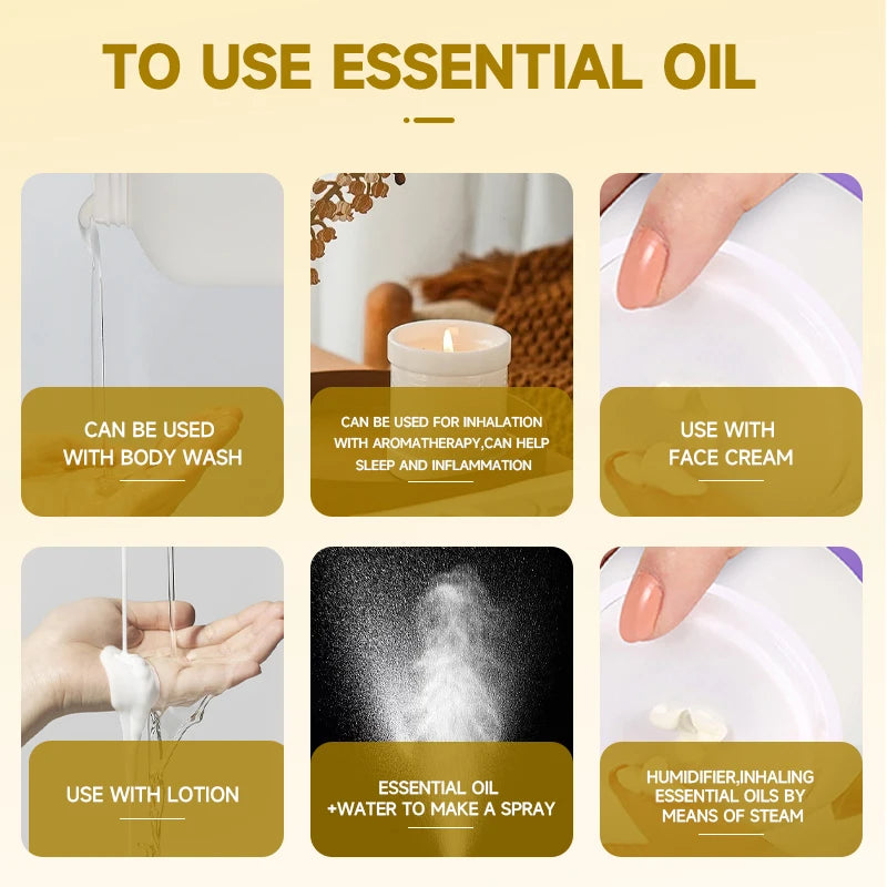 Pure Essential Oil for Skin Care & Relaxation