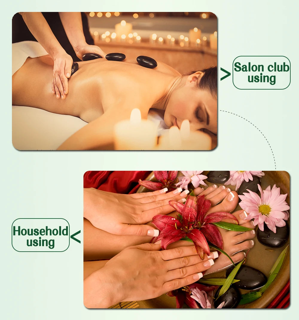 Jade Hot Stone Massage & Therapy Set