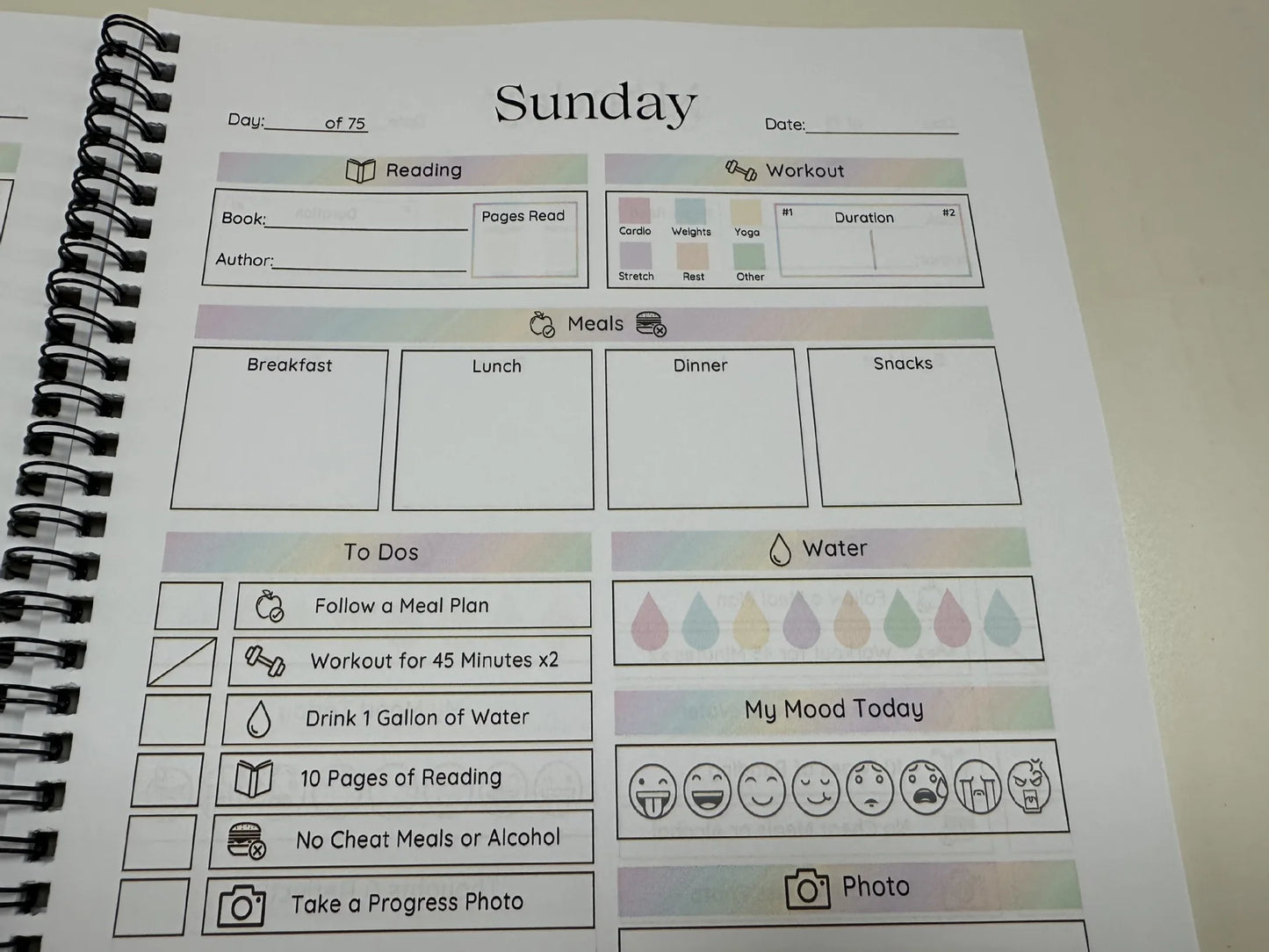 75-Day Goal Planner & Habit Tracker Journal