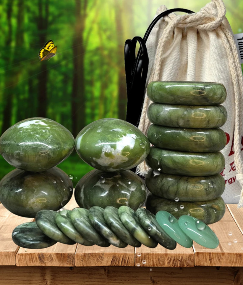 Jade Hot Stone Massage & Therapy Set