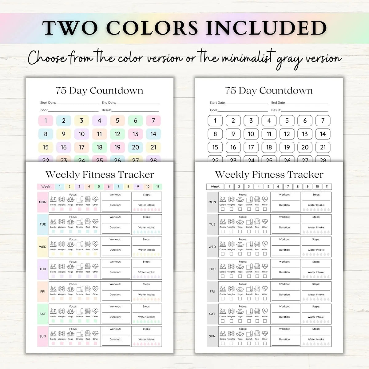 75-Day Goal Planner & Habit Tracker Journal