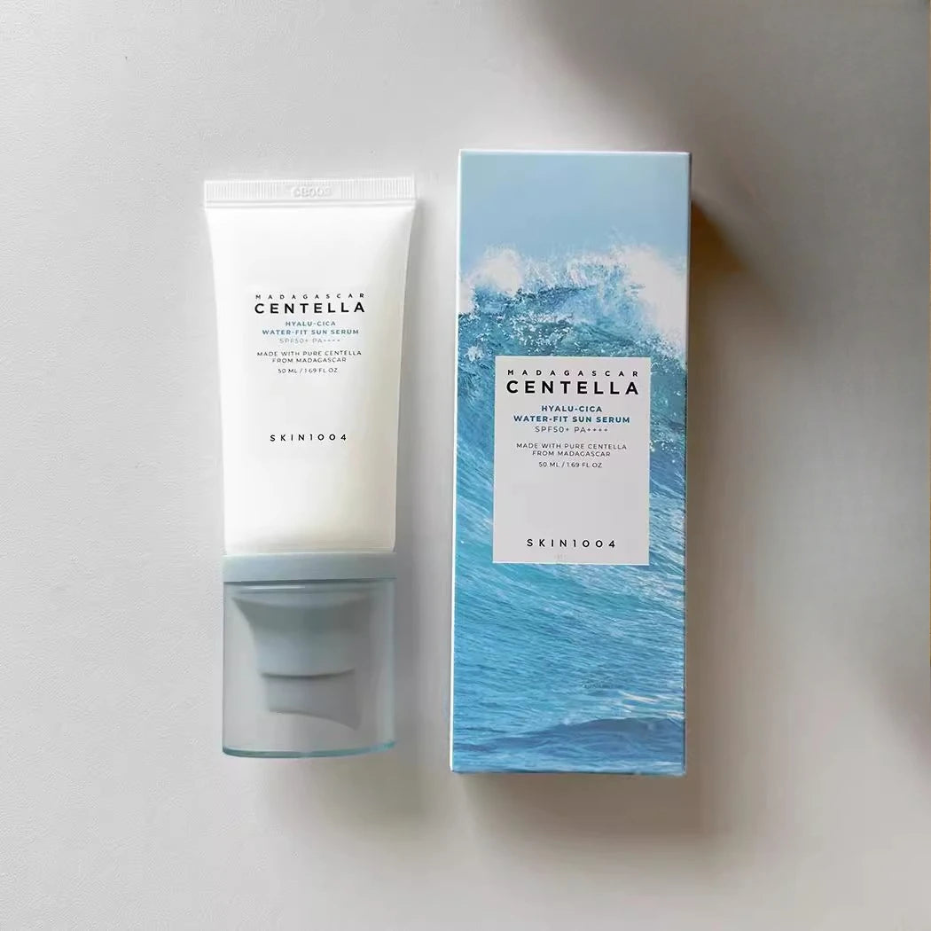 Korean Centella Hyalu-Cica Skincare Duo: Moisturizing Cream & Sun Serum