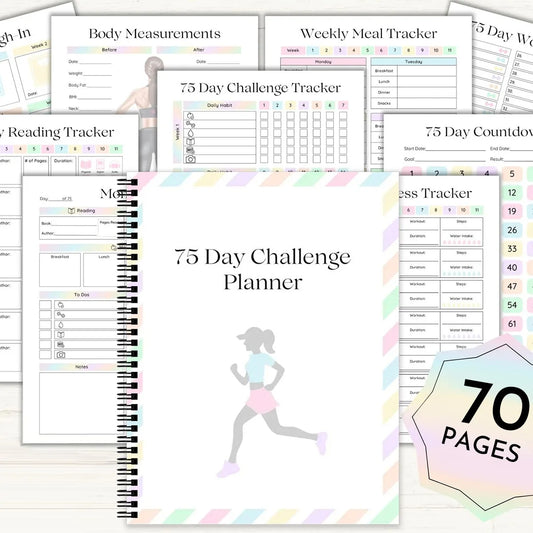 75-Day Goal Planner & Habit Tracker Journal