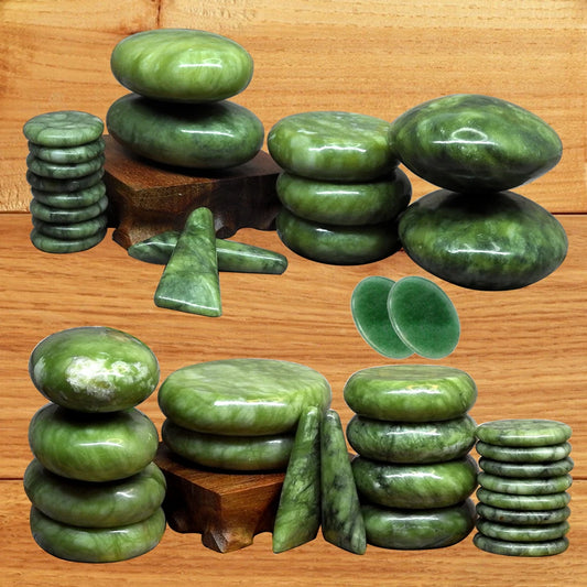 Jade Hot Stone Massage & Therapy Set