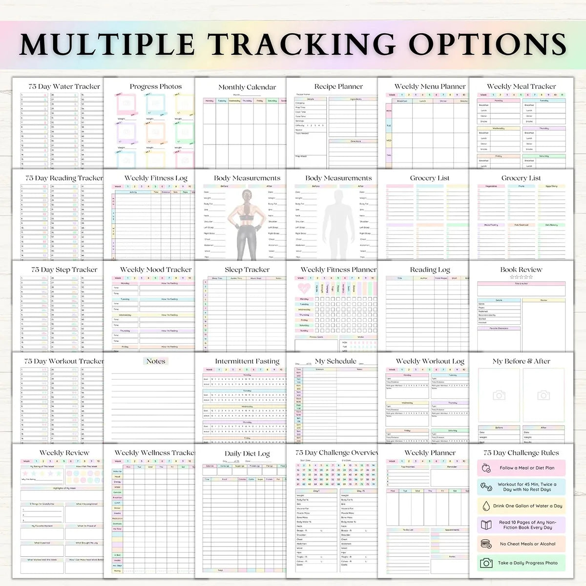 75-Day Goal Planner & Habit Tracker Journal
