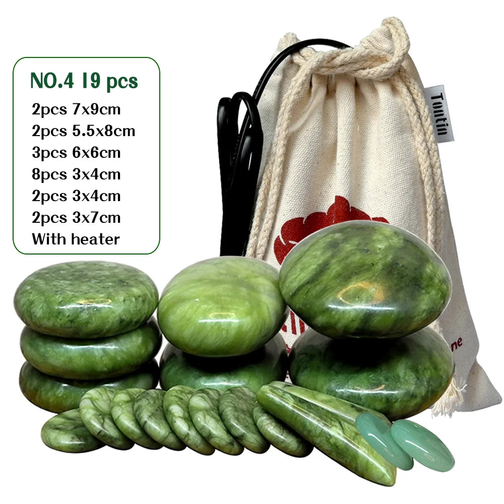 Jade Hot Stone Massage & Therapy Set