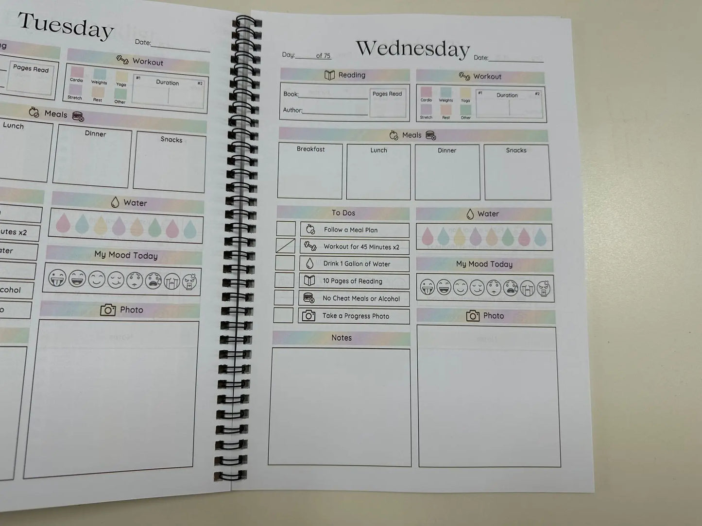 75-Day Goal Planner & Habit Tracker Journal